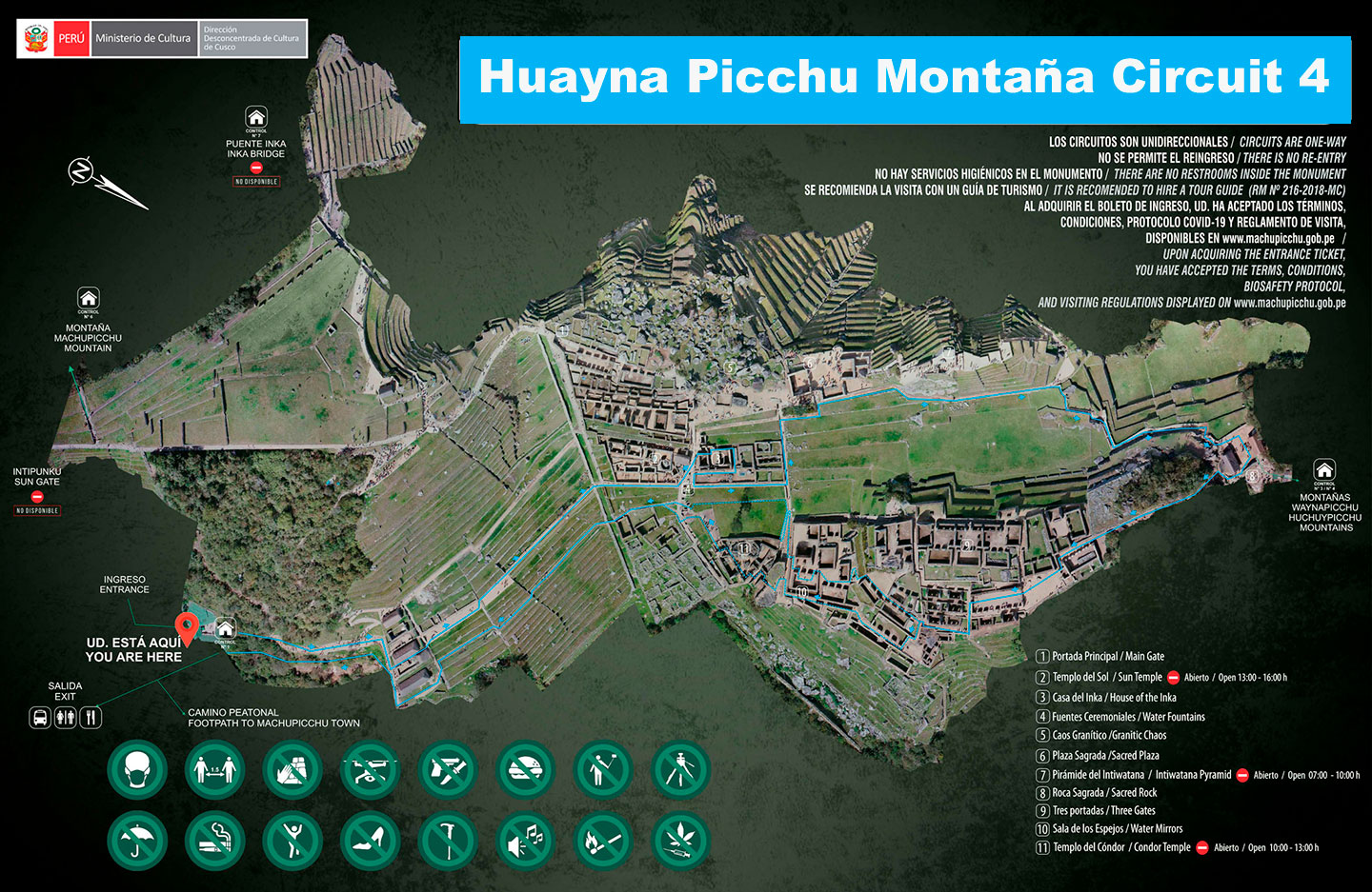 Huayna Picchu montaña Circuito 4