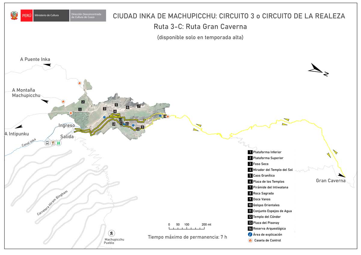 Circuito 3 Gran Caverna de Machu Picchu o Templo de la Luna