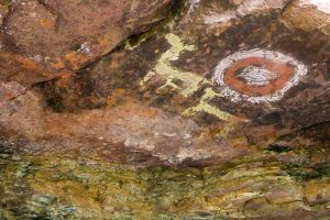 Las pintura rupestre Acantilados de Tecsecocha Perú